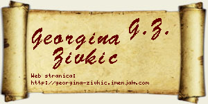Georgina Živkić vizit kartica